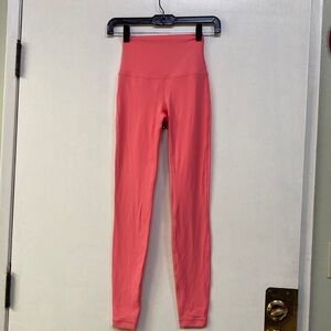 Pink High-Waisted Leggings